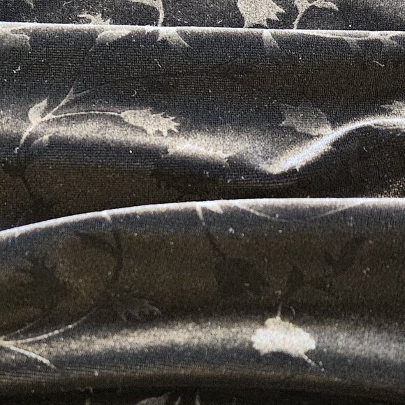 Gemilli Cardigan Women 2X Black Velvet Floral Burnout 3/4 Sleeve VTG Goth Witchy - Picture 9 of 12